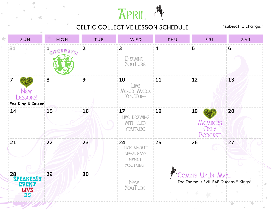 April 2024 Celtic Collective Calendar